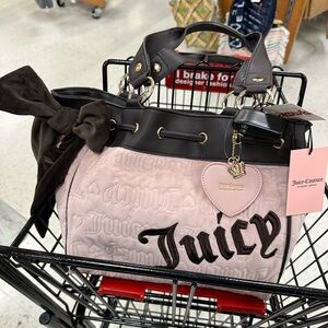 ISO pink and brown juicy couture bag